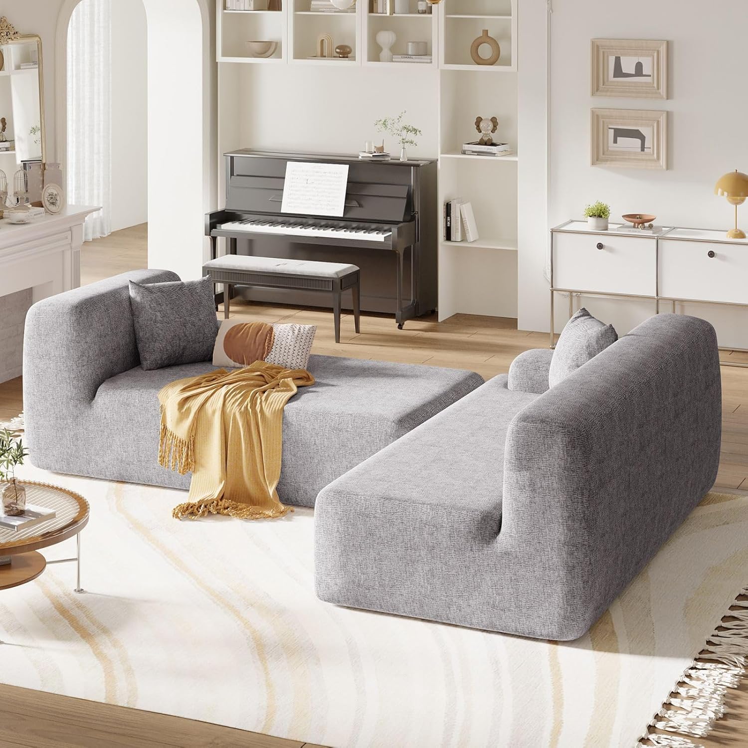 Modernos sofás modulares para sala de estar, juegos de muebles modulares...