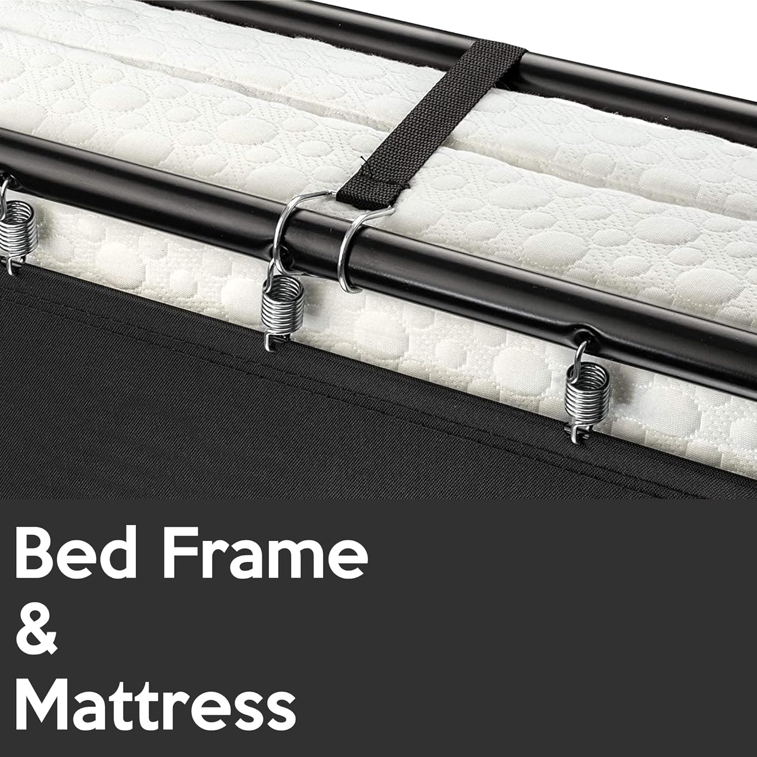 Mayton, Cama plegable plegable de 14 pulgadas con colchones de espuma