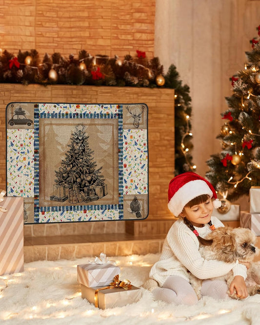 Funda magnética para chimenea de árbol de Navidad de 36 x 27 pulgadas, manta...