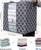 WISELIFE - Bolsas grandes de almacenamiento 3 paquetes100 litros Organizador de...