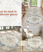 jinchan - Alfombra persa para interiores, con estampado, color naranja,...