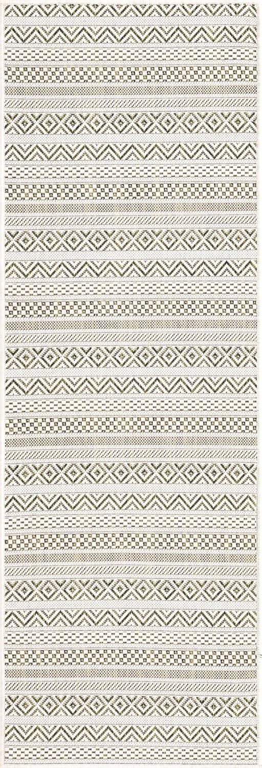 Unique Loom Outdoor Striped Collection Alfombra de área - Maia (2' x 6' 1"...