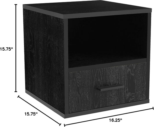 Lavish Home Mesa auxiliar, apilable, contemporánea y minimalista, modular con...