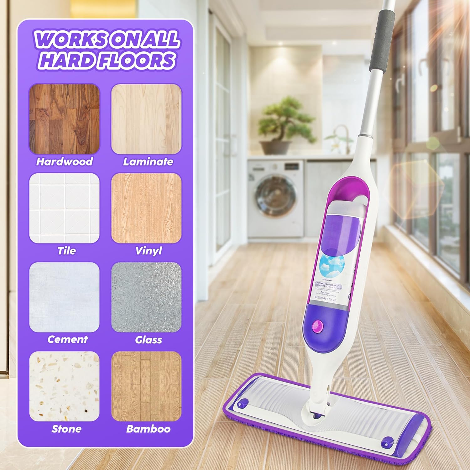 Almohadillas reutilizables para trapeador compatibles con Swiffer PowerMop,...