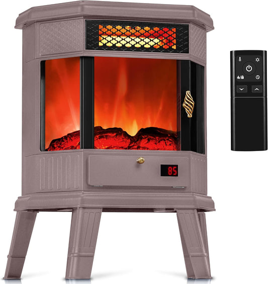 RealSmart Calentador eléctrico de chimenea de 22 pulgadas, estufa de chimenea...