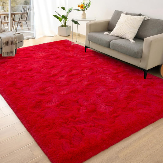 Alfombra suave y esponjosa moderna para dormitorio, sala de estar, lindas y