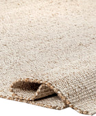 S & L Homes Alfombra de algodón de yute tejida a mano natural para sala de...