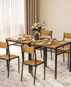 Gizoon Juego de mesa de comedor para 2, mesa de cocina de 3 piezas con 2 sillas