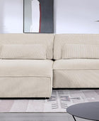 Luxe - Sofá modular de dos piezas de gran tamaño para sala de estar, sofá en...