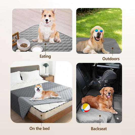 gogobunny Funda de cama 100% impermeable de doble cara para perro, manta para...