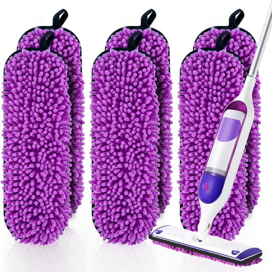 Paquete de 6 almohadillas de repuesto reutilizables compatibles con Swiffer...