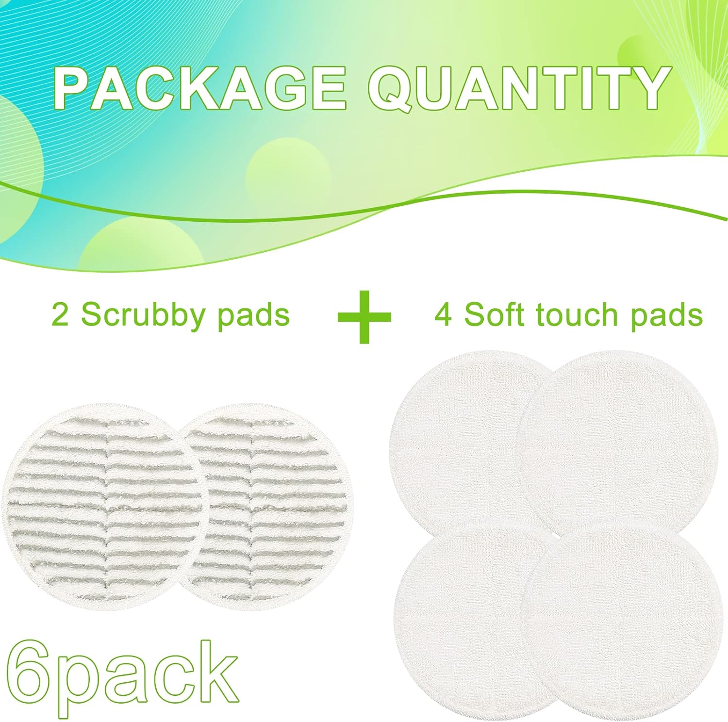 2124 Almohadillas de repuesto para trapeador Bisell Spinwave Spin Mop, (2...