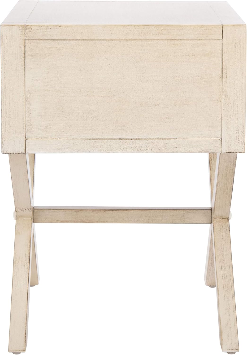 Safavieh Home Collection Odilia - Mesita de noche con 1 cajón, color blanco...
