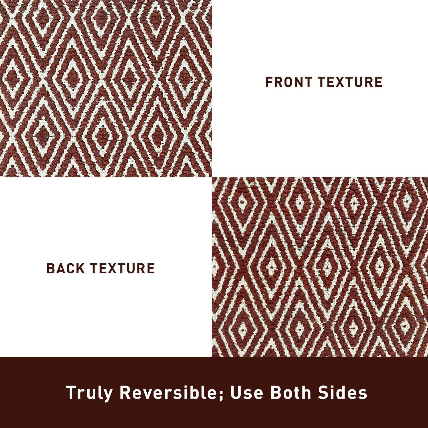 Chardin Home, tapete 100% algodón, reversible por completo, de 21 x 34...