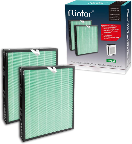 Flintar Vital 100S Filtro de repuesto para absorción de humo y toxinas,...