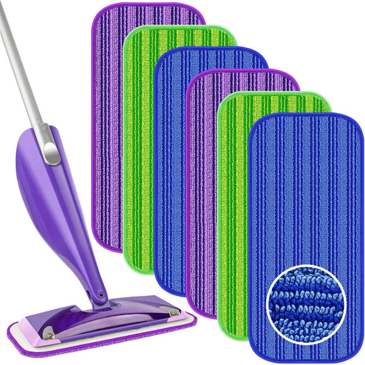 Almohadillas reutilizables para trapeador Swiffer Wet Jet, paquete de 6...