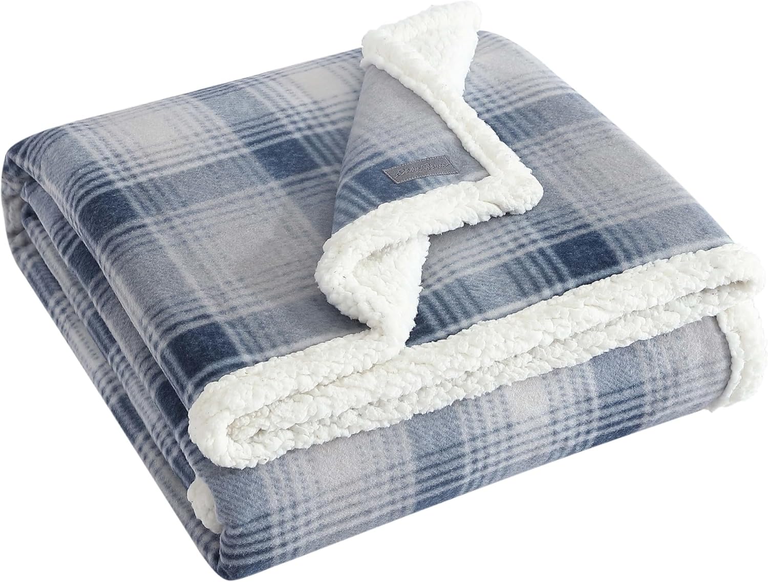 Eddie Bauer - Manta de manta, sherpa reversible súper suave y ropa de cama de...
