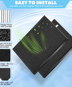 Paquete de 2 filtros de carbón activado FZ-A80DFU, compatible con purificador...