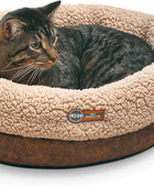 K&H PET PRODUCTS Cama térmica térmica para gatos con taza termoplástica, cama...