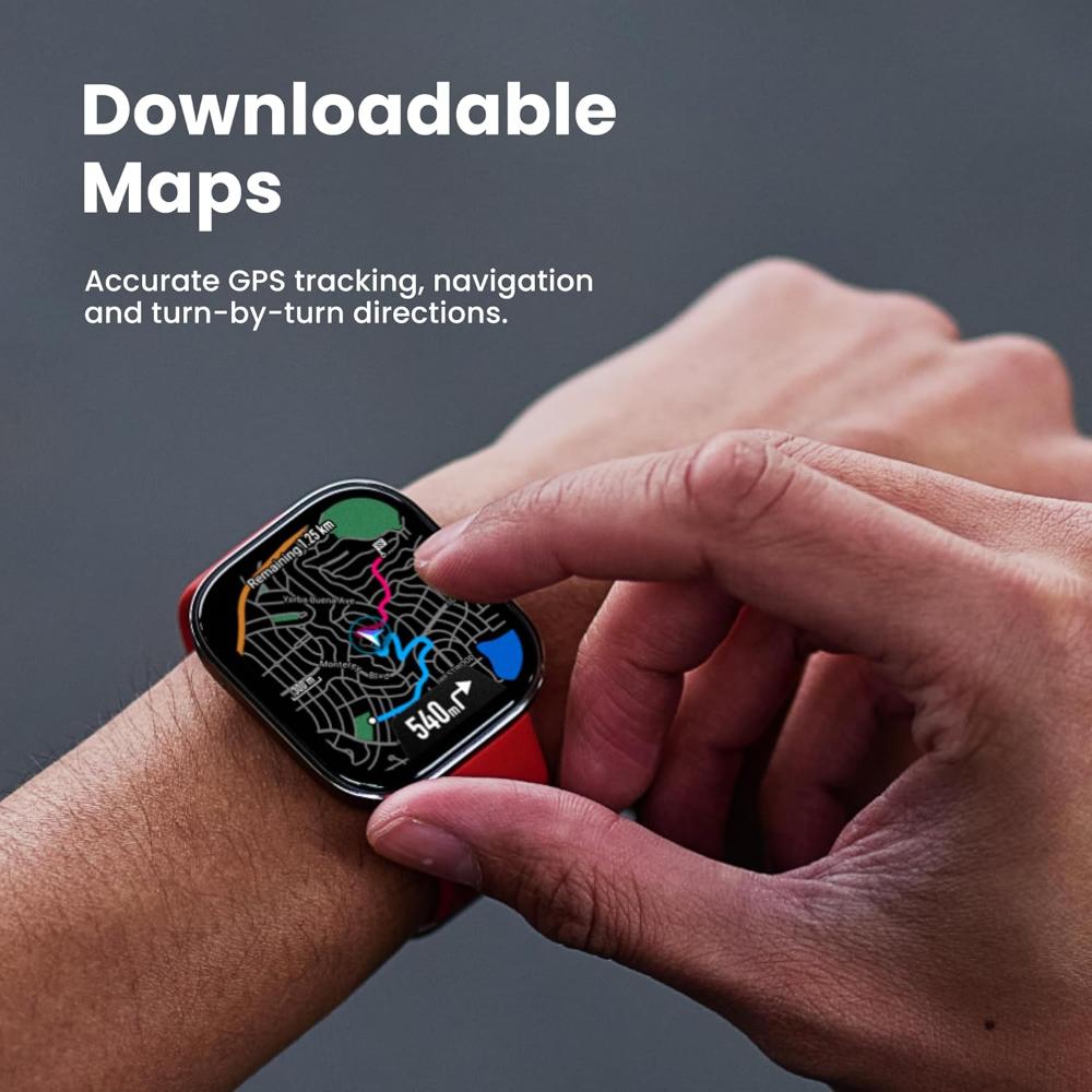 Reloj inteligente de pantalla AMOLED de 1.97 pulgadas, sistema operativo Zepp OS