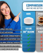 Potentes pesos magnéticos antiondulación para una experiencia de baño sin...