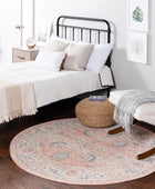 Unique Loom Whitney Collection - Alfombra tradicional con borde (7 pies x 7...