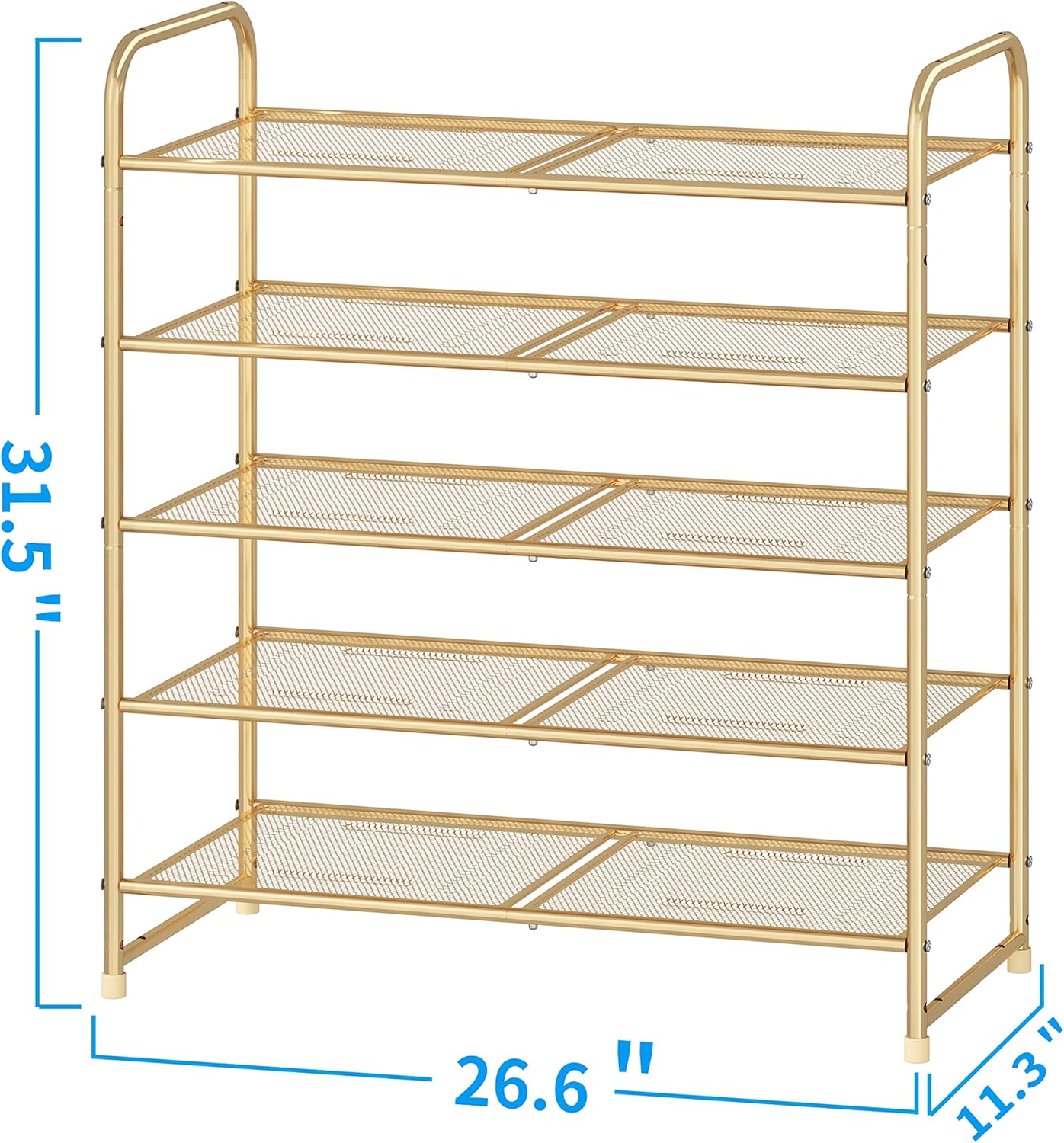 Simple Trending Zapatero apilable de 5 niveles, organizador de almacenamiento...