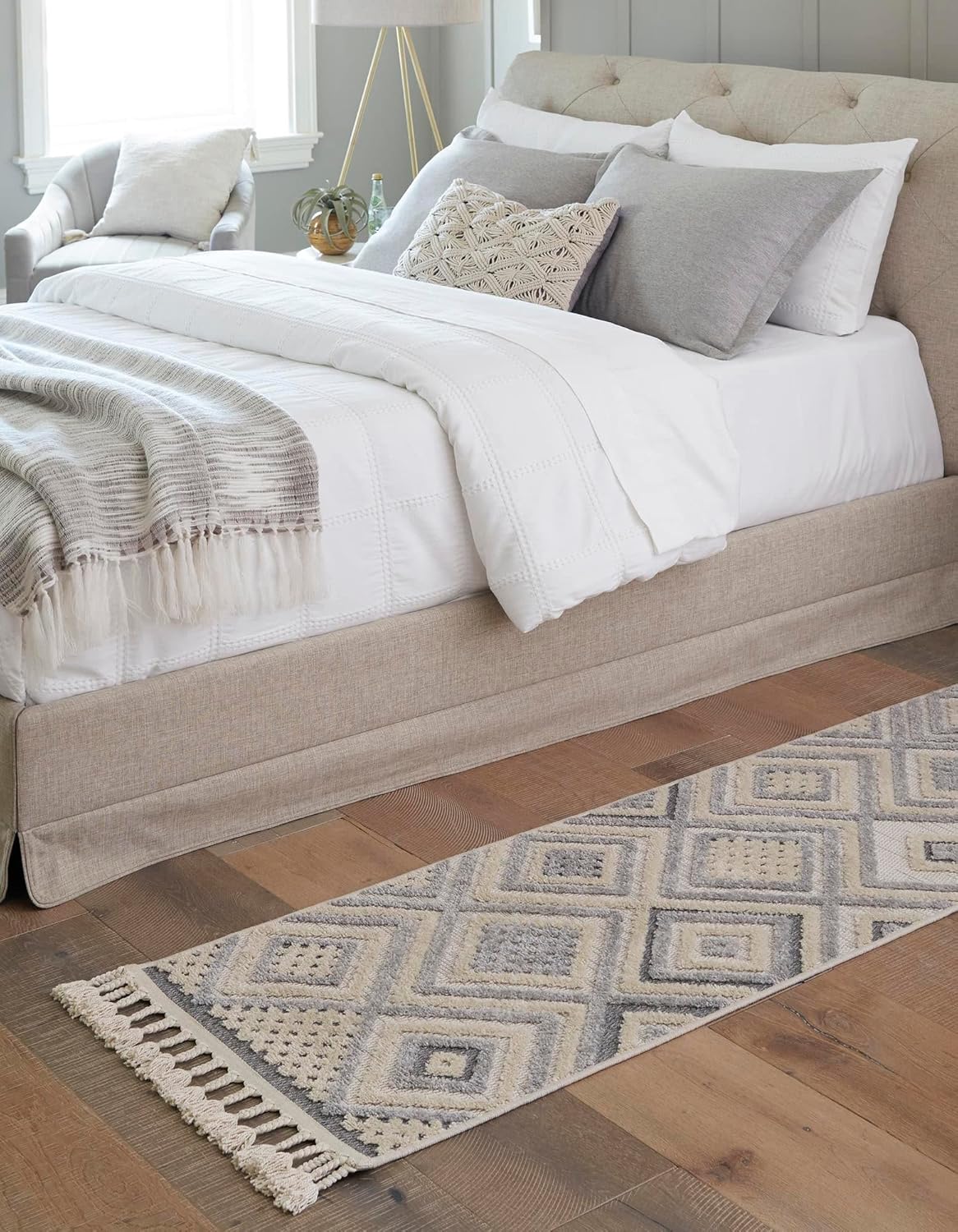 Colección Arlo Alfombra de área Hannah (Runner 2' 7" x 12' 0", beige