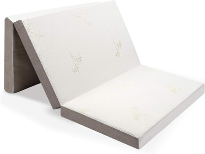 Colchón plegable en tres partes con funda lavable (Twin)