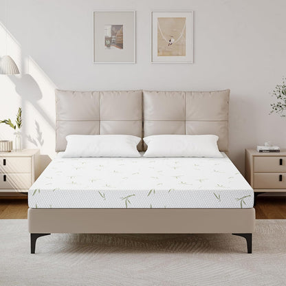 Colchón de espuma viscoelástica individual de 6 pulgadas para niños, colchón