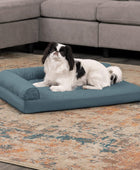 Furhaven - Cama Pinsonic con acolchado de patas estampadas para perro,...