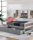 SOFTSEA Sofá cama individual con cajones de almacenamiento, base de colchón,...