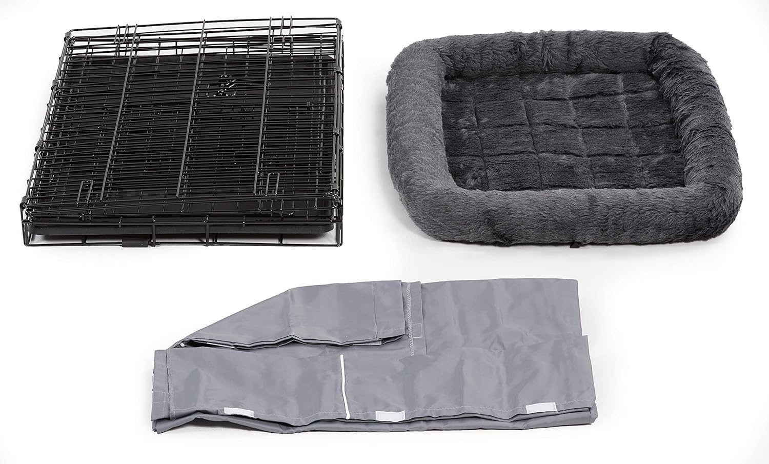 MidWest Homes for Pets El kit de jaula para perros de doble puerta incluye una...