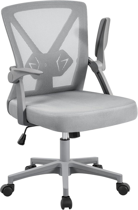 Yaheetech Silla de oficina de malla, silla giratoria de escritorio, silla de...