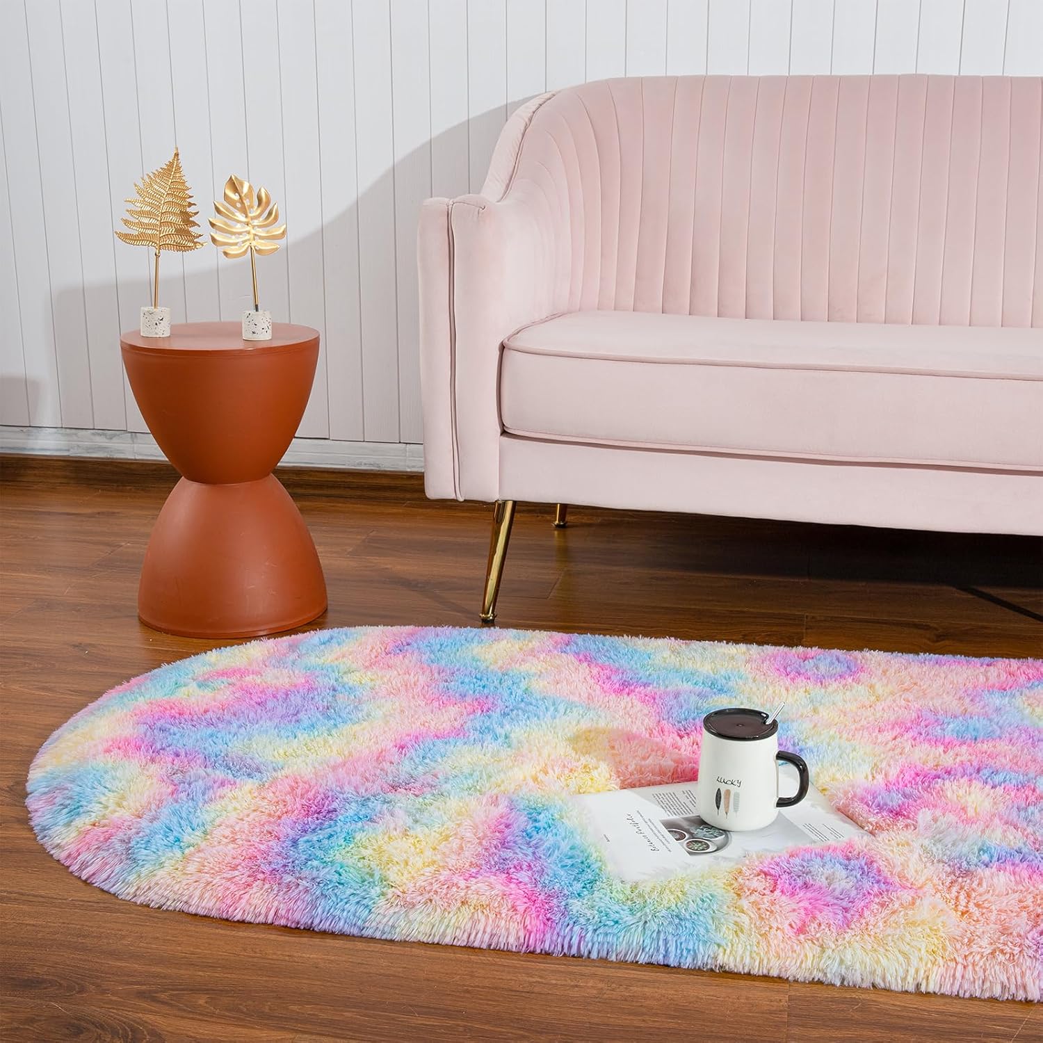 Alfombras esponjosas para dormitorio, alfombra de área bonita para niñas y