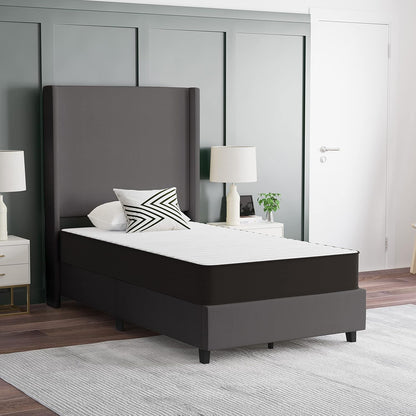 Asteria Premium Comfort Colchón híbrido de resortes interiores firmes de 8
