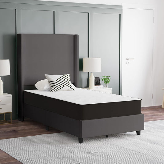 Asteria Premium Comfort Colchón híbrido de resortes interiores firmes de 8