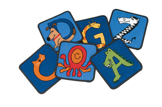 Carpets for Kids 5526 - Juego de asientos individuales de la A a la Z para el...
