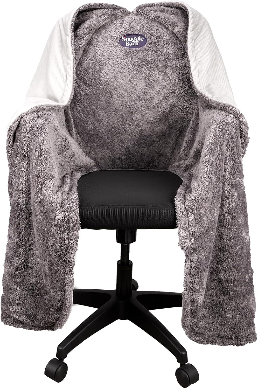 La manta original para silla de oficina de SnuggleBack acogedora y cómoda funda...