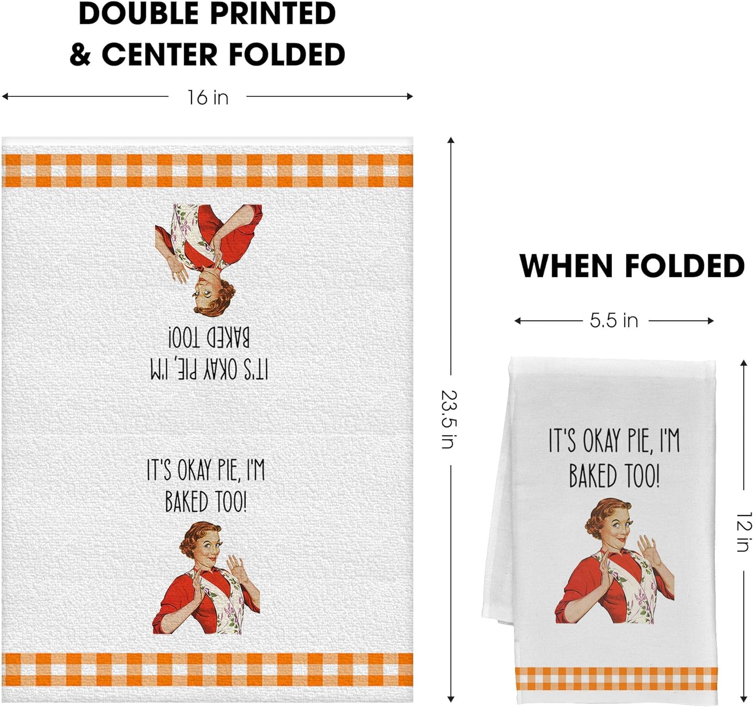 SHIMANY Divertidos toallas de cocina decorativas, juego de 4 paños de cocina...