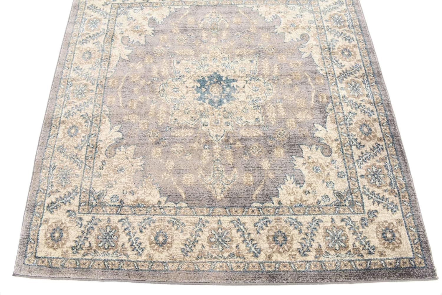 Salzburg Collection Alfombra clásica de diseño tradicional oriental con borde