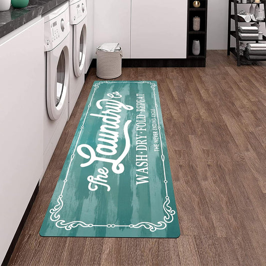 Pauwer Alfombra de estilo rústico de 20 x 48 pulgadas, antideslizante, para...