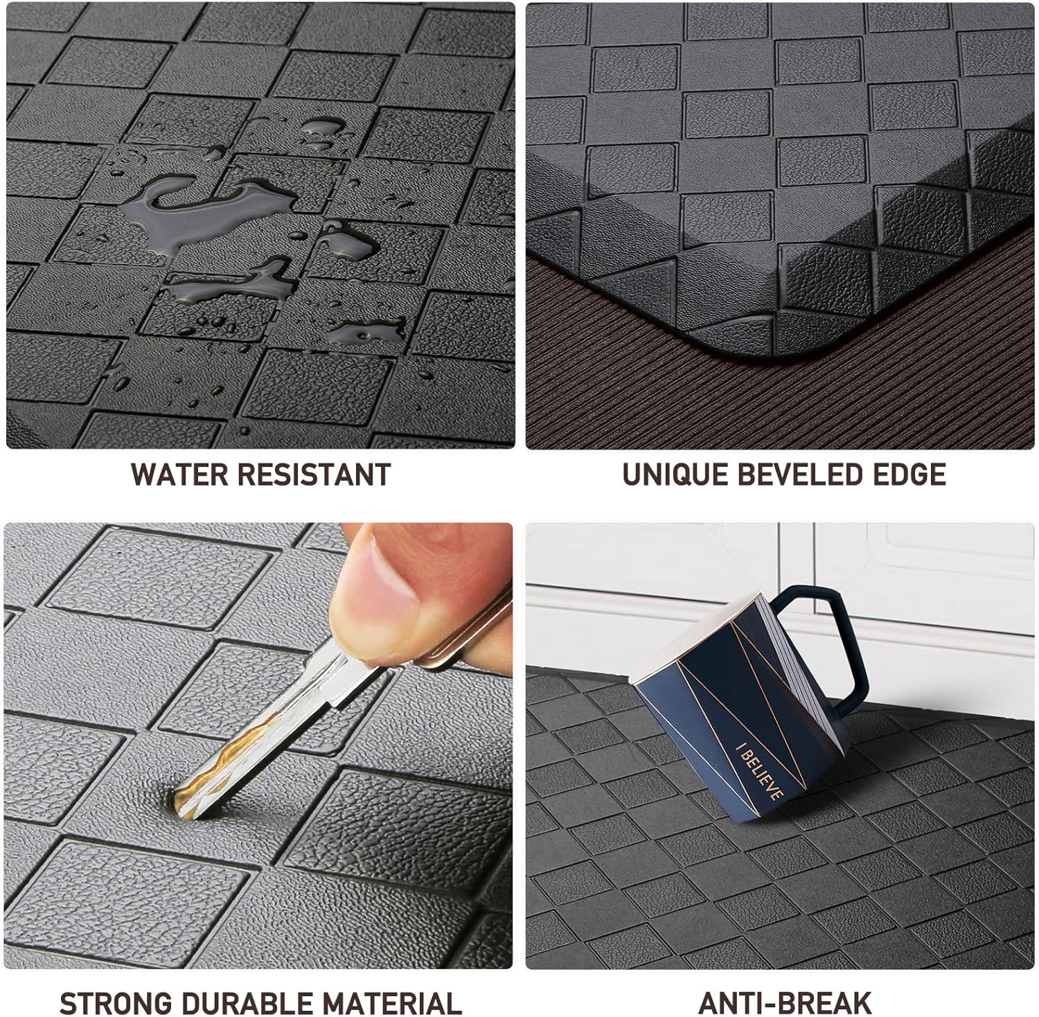 HappyTrends - Tapete para suelo acolchado antifatiga, 17.3 x 28 pulgadas,...