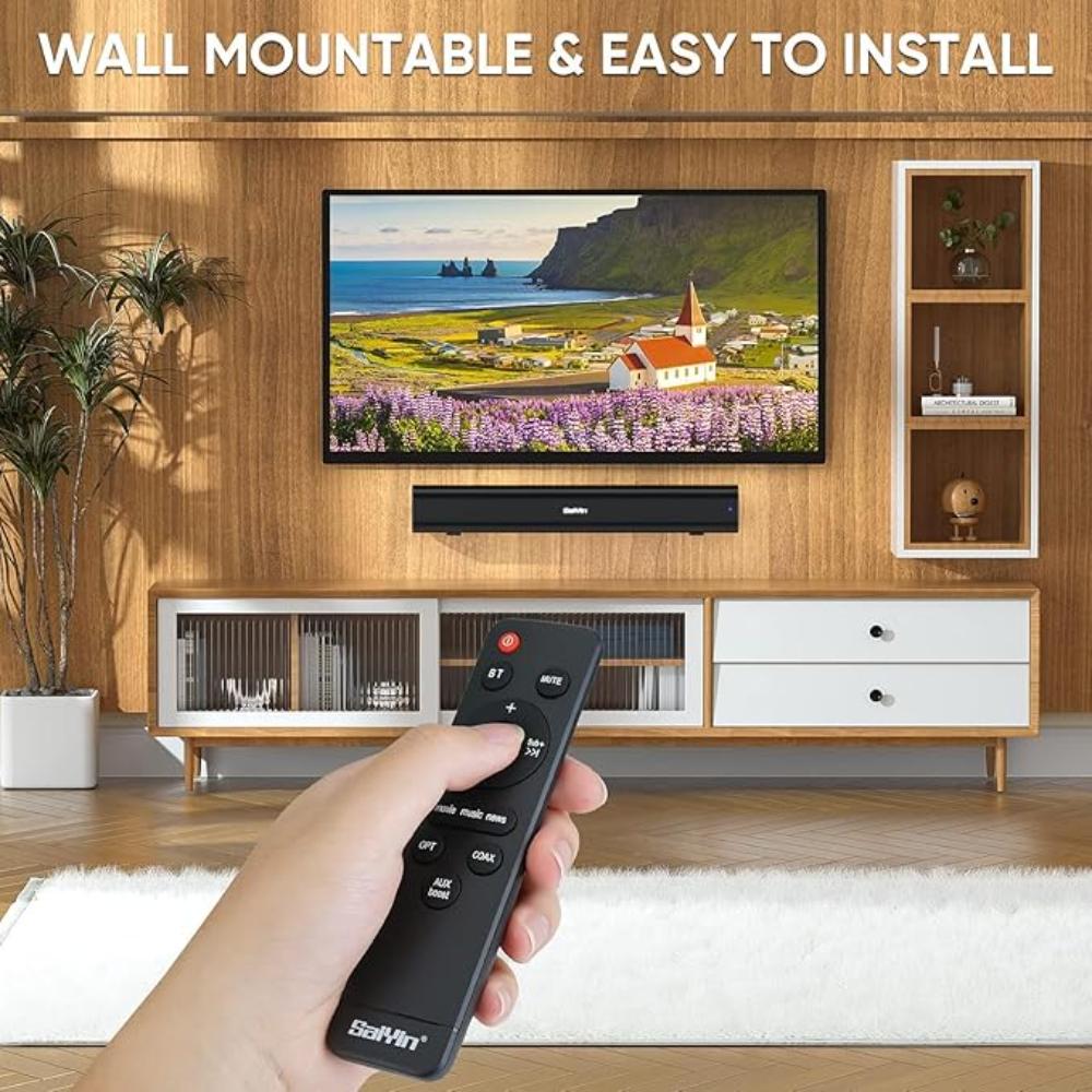 Barra de sonido de 17 pulgadas para Smart TV con conexión Bluetooth 5.3