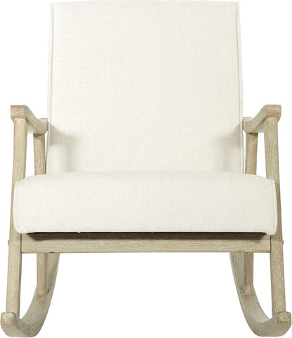 Gainsborough Rocker con asiento acolchado y marco de madera maciza, tela de