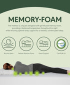 Furinno Tidur - Colchón de espuma viscoelástica de gel refrescante, 6 pulgadas,...
