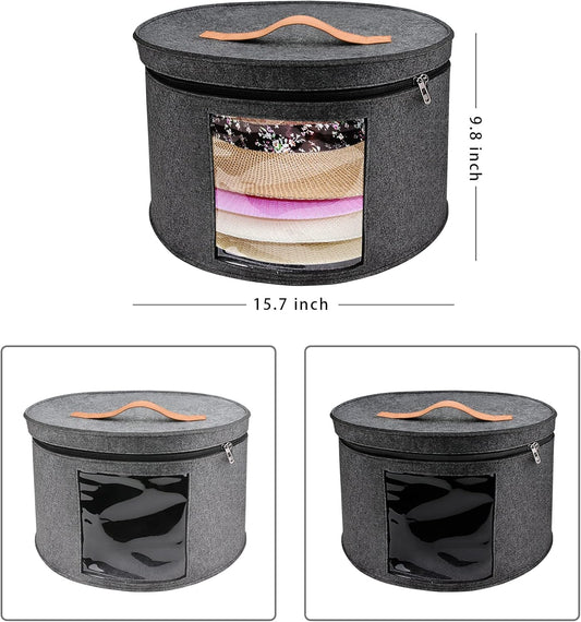 Caja de almacenamiento grande para sombreros para mujeres y hombres,