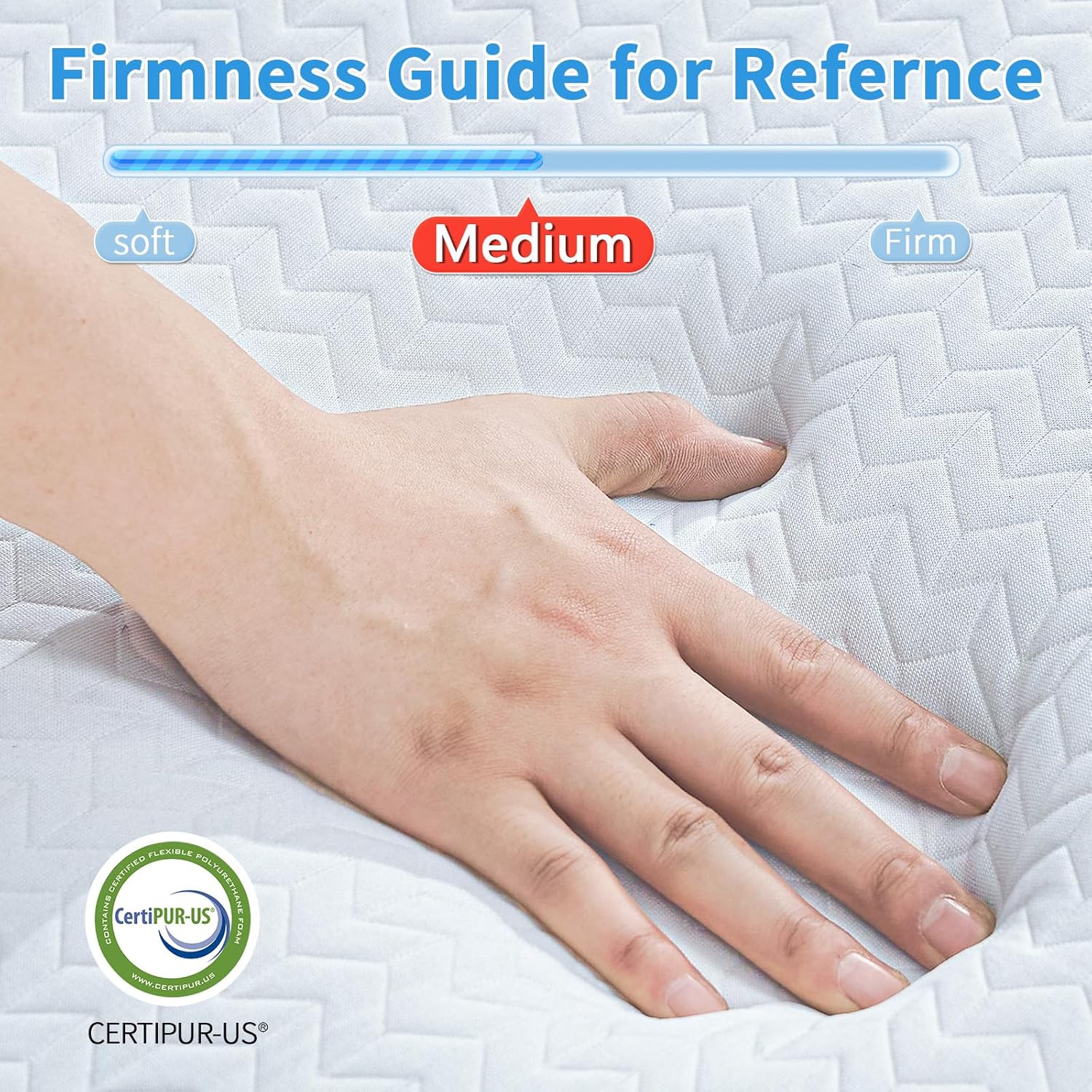 Folding Mattress Full Size,4 inch Memory Foam Tri Fold Mattress,Portable