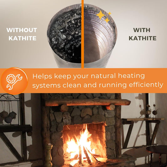 KABIN Kathite - Limpiador de chimenea de 2 libras, kit de limpieza de chimenea...