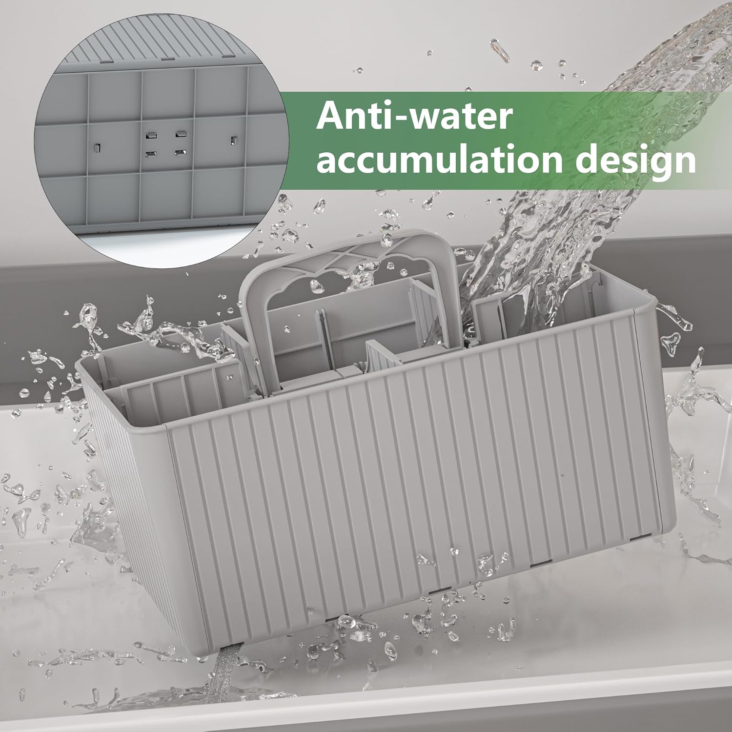 Organizador portátil de plástico para ducha, organizador de baño y...